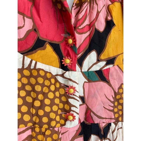 FARM RIO Colorful Sunflowers Midi Dress - Picture 7 of 11